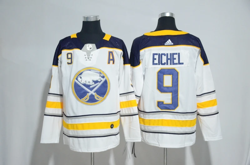 Все сшитые мужские майки Buffalo Jack Eichel Rasmus Dahlin Jeff Skinner - Цвет: Серый