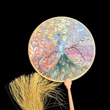 Китайский культурный нематериальный культура Сучжоу двойная ручная вышивка вентиляторы Дворцовый стиль подарки невесты свадебные букеты