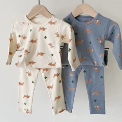 Pyjama à manches longues pour bébé garçon et fille, vêtements spéciaux, ensemble décontracté, vêtements de nuit pour enfants, nouveau né, 2022 