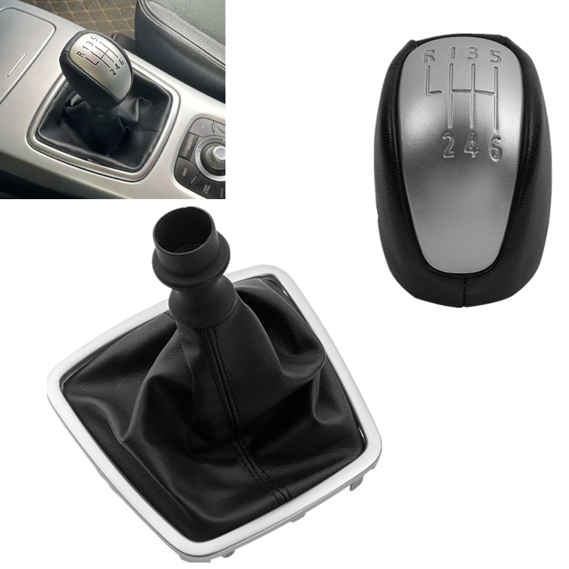 6 Speed Leather Gear Shift Knob For Renault Laguna III MK3 Gaiter Boot Case Lever Stick 2008 2009 2010 2011 2012 2013 2014 2015 |