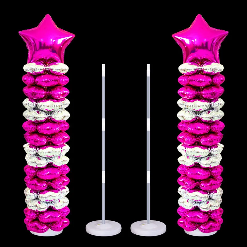 2* Основы+ 8* стержни пластиковая Арка с воздушными шарами колонна-подставка наборы набор воздушных шаров подставка держатель для дня рождения свадьбы