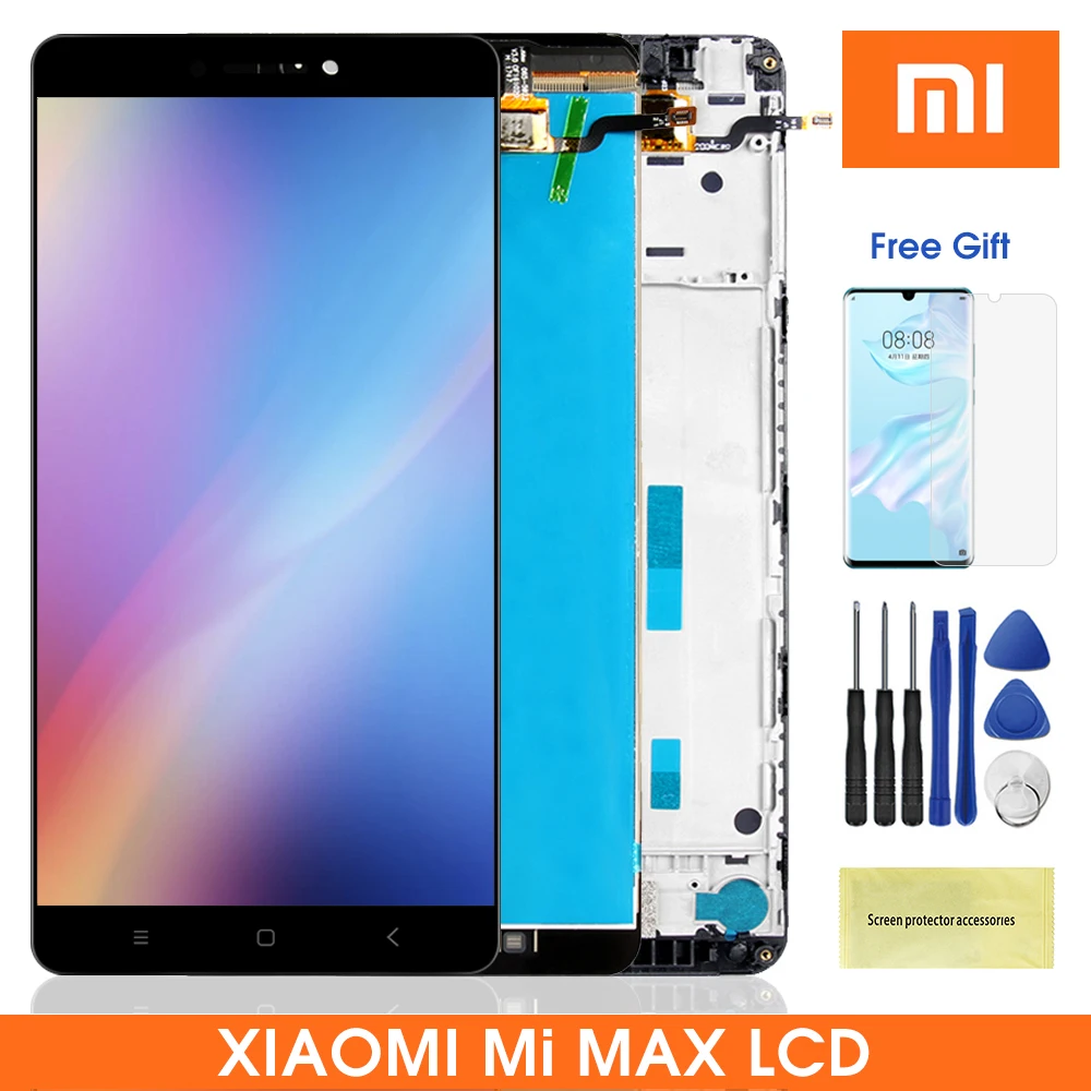 ЖК экран 6 44 дюйма для XIAOMI Mi Max дисплей с сенсорным экраном рамка mimax Xiaomi сменный