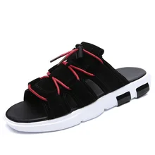 Новинка года; сезон весна-лето; классические уличные мужские сандалии-Вьетнамки; нескользящие износостойкие мужские шлепанцы