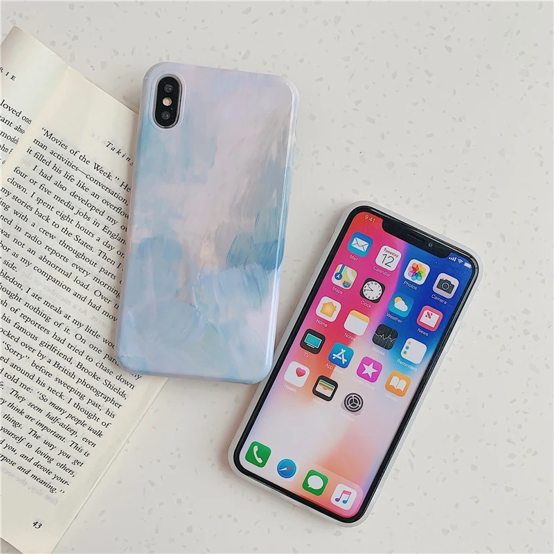 Градиент цвета конфеты мраморный футляр с камнями для iphone XS Max чехол для телефона для iphone 11promax 7 8 Plus 6 X XR задняя крышка с кольцом