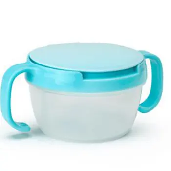 

Baby Food Container Spill Proof Dishes Feeding Children Candy Colors Double Handle Cup