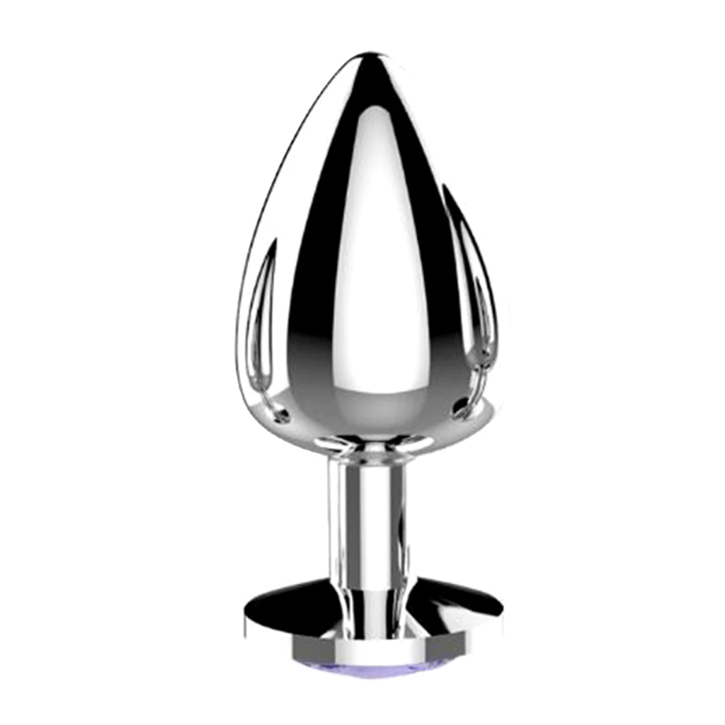 Women Female Metal Jeweled Anal Butt Plug Adult Game Toys Bulb Stopper Adults Sex Toys