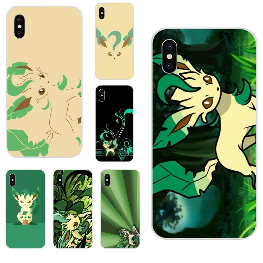

Cute Cartoon Anime Pokemon Leafeon For Xiaomi Mi3 Mi4 Mi4C Mi4i Mi5 Mi 5S 5X 6 6X 8 SE Pro Lite A1 Max Mix 2 Note 3 4