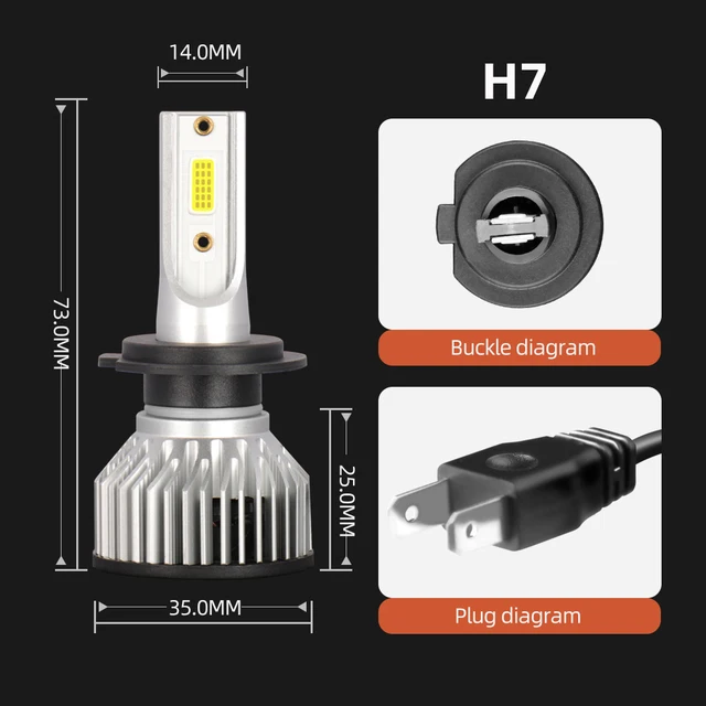 Roadsun H7 LED-Scheinwerfer H11 H1 H3 9005 9006 Hb3 Hb4 880 9007 H13 H4 LED-Scheinwerferlampe  für Auto 12v 120w 26000lm 3570 Csp Chip