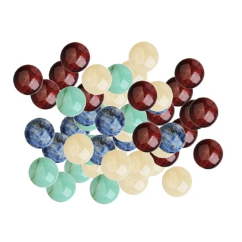 

200 Pieces Multicolor Loose Gemstone Cabochon beads Creative Decoration Flat Back Design Small Exquisite Jewelry Making 8mm