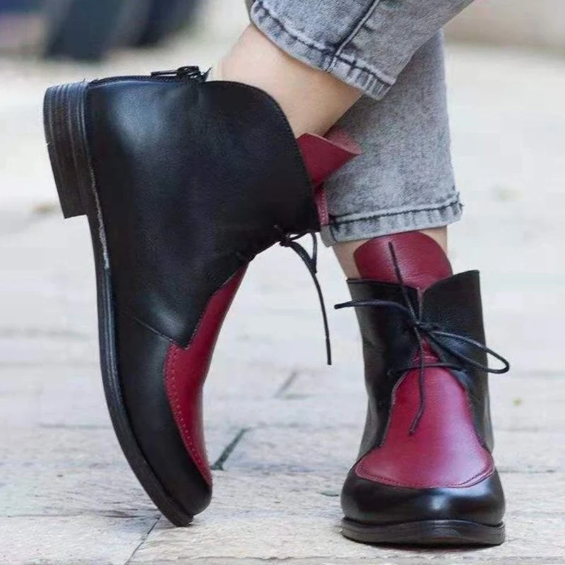 pointed toe boots low heel