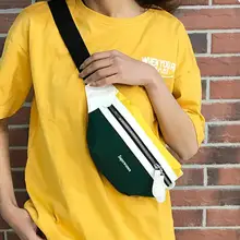 Классическая популярная цветная спортивная сумка на плечо Женская поясная Сумка Фанни карманы на ремне холщовые модные повседневные нагрудные сумки Сумка кошелек Женская поясная сумка