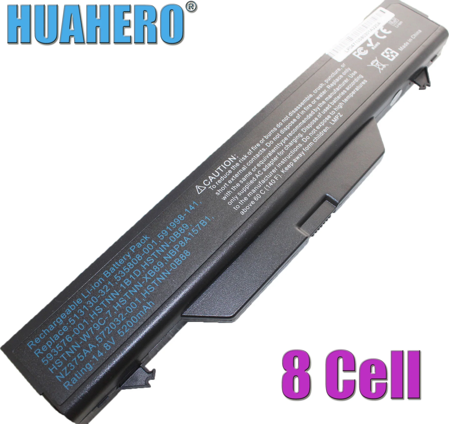 

HUAHERO 8 CELL Battery for HP ProBook 4510s 4515s 4710s 4710s CT 4720s HSTNN OB88 OB89 XB89 513130 321 535808 001 591998 141