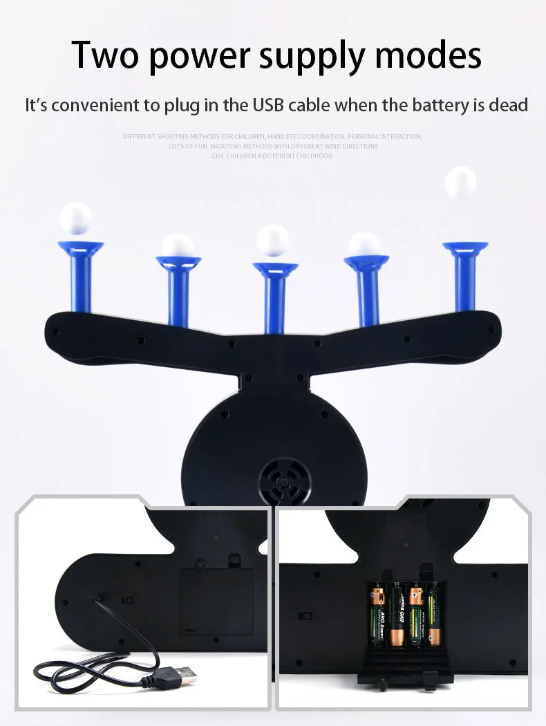 Электрическая подвесная дротика с мячом, тип пушки, стрельба, плавающий кружащий шар, крытые летающие мячи, пушки, игра для стрельбы, детская игрушка
