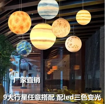 

Nordic Creative Universe Planet Acrylic Pendant Light Moon Sun Earth Mars Uranus Mercury Bedroom Children Room Hunging Lamp AC