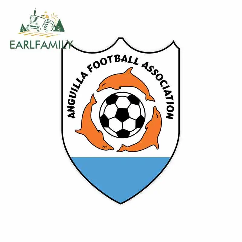 

EARLFAMILY 13cm x 9.3cm for Aguilla Football Association Logo Car Stickers Helmet Motorcycle Sunscreen Vinyl JDM Truck Graphics
