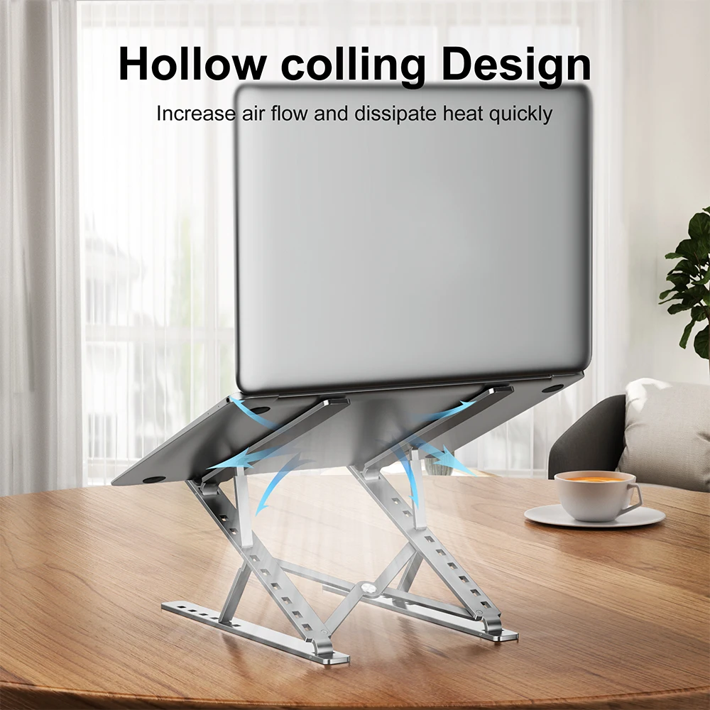 Portable Laptop Stand Aluminum Notebook Support Computer Accessories Bracket Macbook Air Pro Holder Foldable Lap Top Base for Pc laptop stand