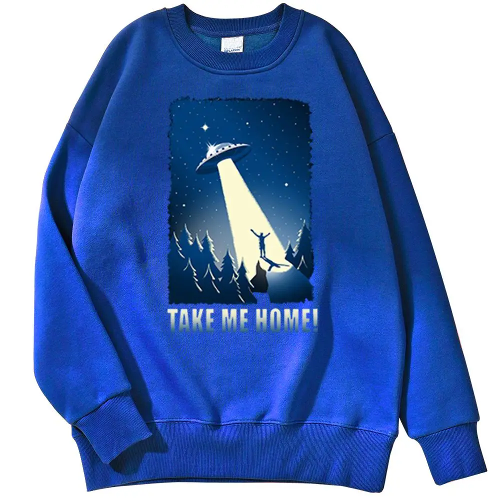 Пуловер See Alien с космическим кораблем свитшот на ощупь в космосе для мужчин