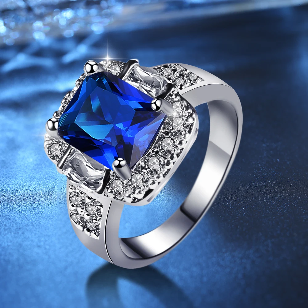 Дамское Гламурное модное кольцо, мини циркониевое модное креативное кольцо с закрытым металлическим кольцом, набор разноцветных украшений, вечерние ювелирные изделия на свадьбу, подарок