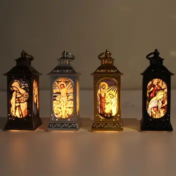 

FENGRISE Christmas Religion LED Light Merry Christmas Decor for Home 2020 Christmas Tree Ornaments Noel Xmas Gifts New Year 2021
