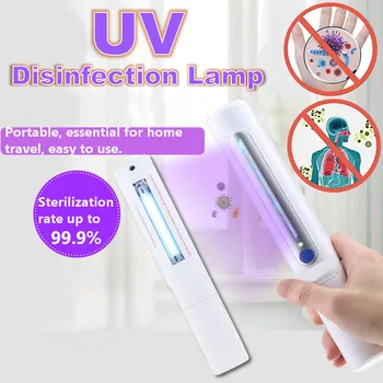 

Portable Ultraviolet UV Sterilizer Light Handhold Tube Bulb Disinfection Bactericidal Lamp Ozone Sterilizer Mites Lights