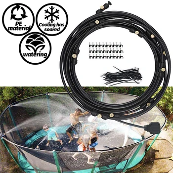 

6M/12M/18M Outdoor Misting Cooling System sets For Greenhouse Garden Patio Waterring Spray Irrigation Mister Line System