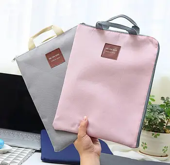 

Women Handbag File Bags Canvas A4 Women Top-handle Solid Casual Tote Zipper Nylon Classic Exquisite Suplies Bolsa Feminina
