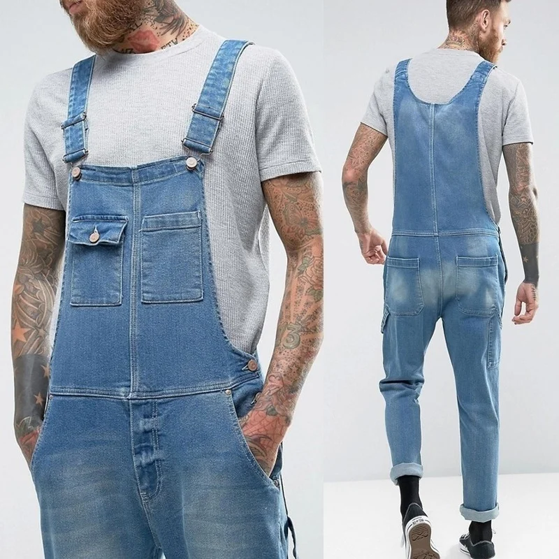 straight leg overalls mens