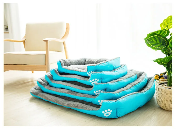S-3XL 9 цветов лапа кресло для домашних животных собака кровати водонепроницаемый дно мягкий флис теплая кровать для кошки дом Petshop cama perro
