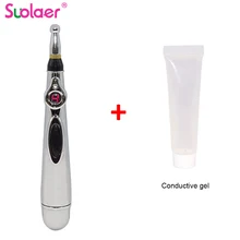 Ручка Acupuntura электрическая иглоукалывающая Магнитная терапия исцеляющая Массажная ручка Меридиан энергетическая ручка массажный инструмент с проводящим гелем
