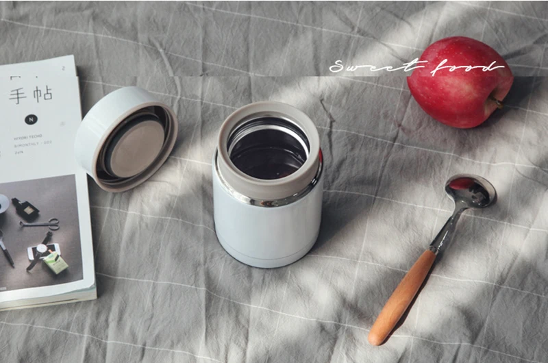 304 stainless steel beaker beaker insulation pot portable porridge porridge vacuum smoldering jar 400ml15
