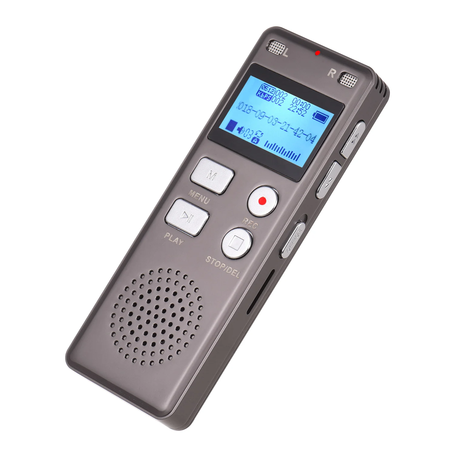 Цифровой диктофон MP3 музыкальный плеер голосовая поддержка запись монитор телефонная запись с громкоговорителем 8 Гб