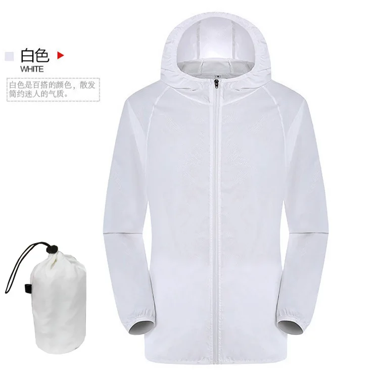 Skup Odzież zewnętrzna skóra odzież chroniąca przed słońcem mężczyźni kobiety peruka damska z cienką skórą wiatrówka wiatroszczelna oddychająca szybkie suszenie ubrań