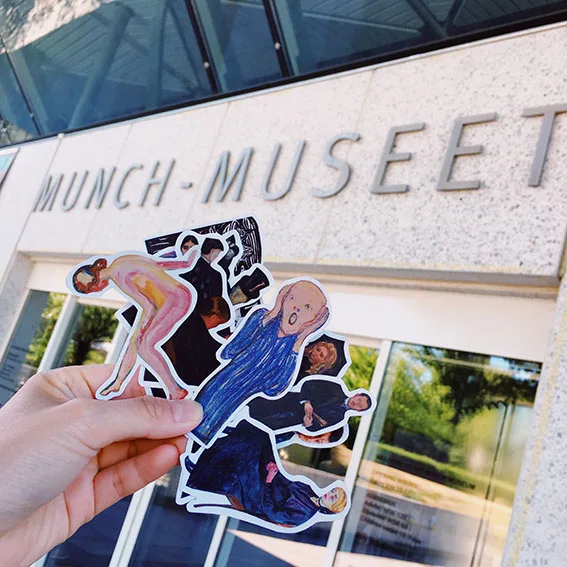 10 шт. Munch/художественной росписи стикер наклейка на чемодан тетрадь скейтборд