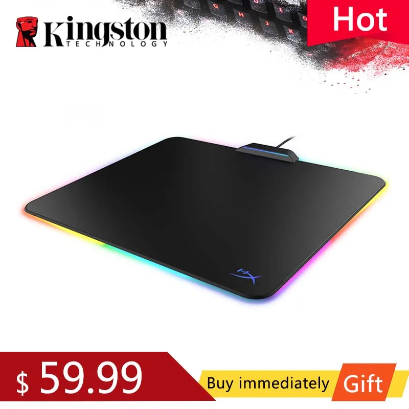 Новый игровой коврик для мыши Kingston HyperX FURY Ultra RGB компьютерный креативный
