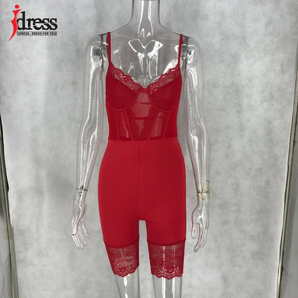 IDress Sexy Women See Through Floral Lace Sleepwear Babydoll Erotic Cosplay Costume Porno Body Mujer Mesh Sheer Lace Playsuit (23)