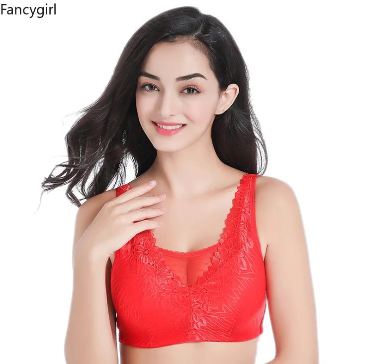 Lace Bras for Women, Push Up Pocket Bra, Can Be Put in Silicon