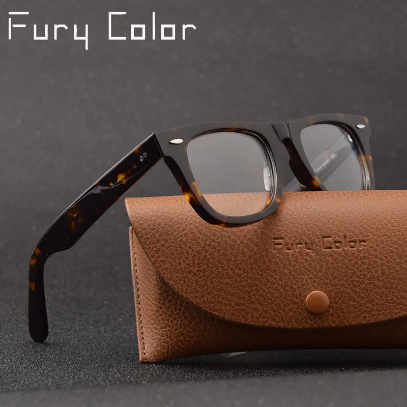 Cena Acetate optyczne przezroczyste oprawy do okularów mężczyźni kobiety okulary fałszywe ramki okulary dekoracyjne krótkowzroczność przezroczyste soczewki optyczne recepty