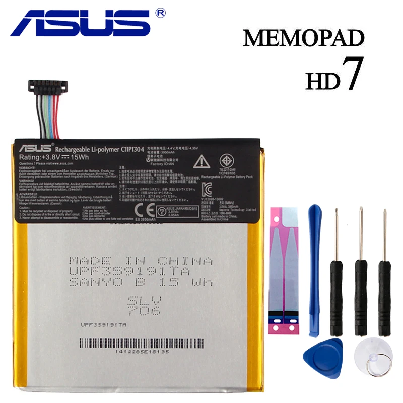 

Original ASUS C11P1304 Battery For ASUS MEMO PAD HD 7 ME173X K00U K00B HD7 3950mAh
