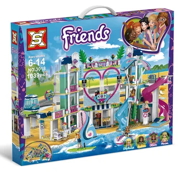 

Heartlake City Resort Friends 41347 Top Hotel Building Blocks 01068 Kit For Kids Fun Toys Set Girls Christmas Gifts