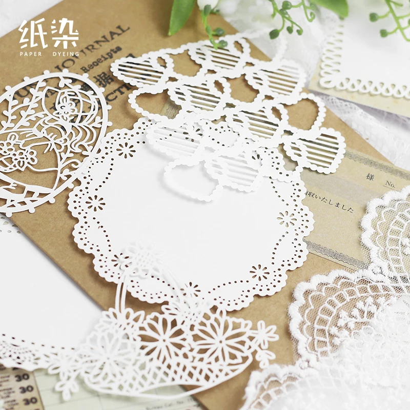 

15 pcs/pack Mountain snow series paper Sticky Notes Memo Pad Diary Stationary Flakes Scrapbook Decorative lace N Times Sticky