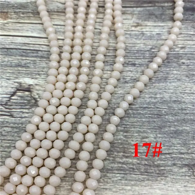 2x3mm/3x4mm/4x6mm Crystal Rondel Beads Faceted Glass Beads For Jewelry Making DIY Female Bracelet Necklace Jewelry NO.17