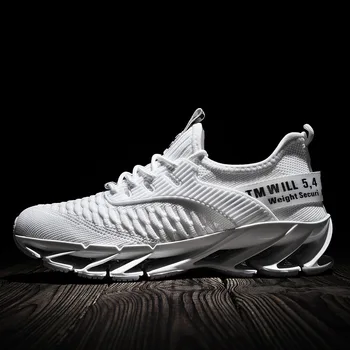 

REETENE Fashion Lace up Shoes Men Outdoor Solid Men Sneakers Comfortable Running Mesh Shoes For Men Oversize Casual Men's Shoes