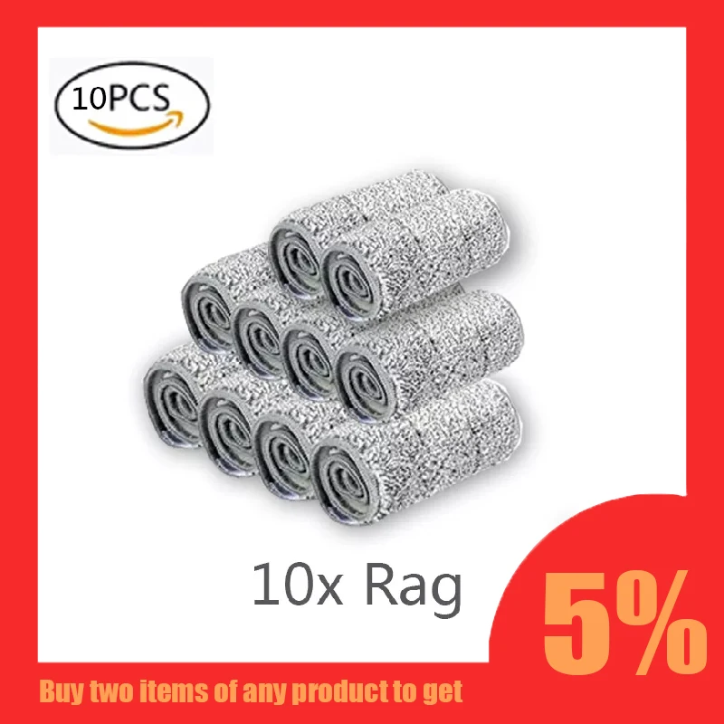 5/10/20PCS Microfiber Floor Mop Cloth Replace Rag Mop Self Wet And
