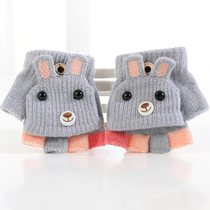 Pudcoco/детские волшебные перчатки для мальчиков и девочек; зимние теплые перчатки без пальцев для детей 0-3 лет; аксессуары для новорожденных - Цвет: C