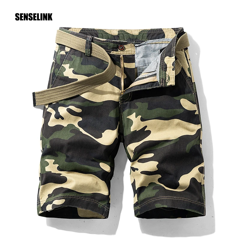 Tactical Shorts Military Army Camouflage Plus-Size Summer Fashion Mens Multi-Pocket Cotton