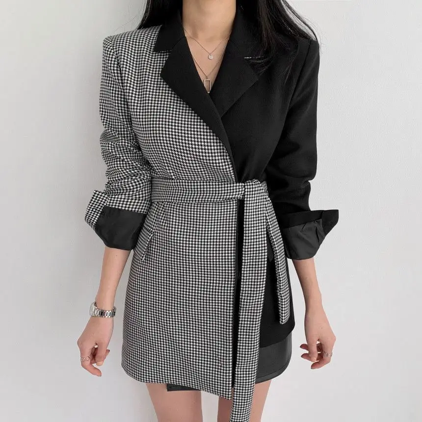 Новинка осени 2020 блейзеры с длинным рукавом топы Blusas OL деловой костюм куртка