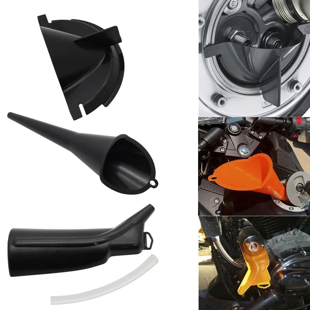 Motorcycle Orange Drip-Free Oil Filter Funnel Primary Case Fill For Sportster Softail Dyna Touring Models Moto | Автомобили и