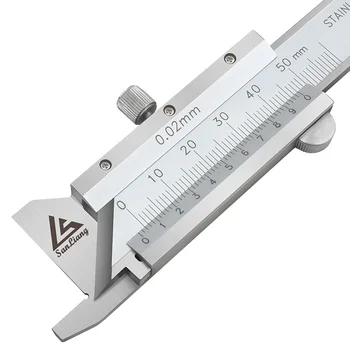 

High-precision 45-degree chamfer ruler chamfer gauge measuring chamfer vernier 0-50mm angle gauge stainless steel