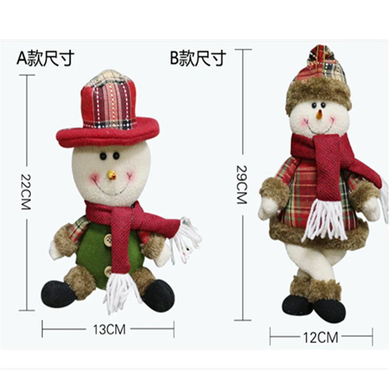 

Christmas Ornaments Xmas Santa Claus Snowman Christmas Tree Accessories Toy Doll Hang Christmas Decorations For Home