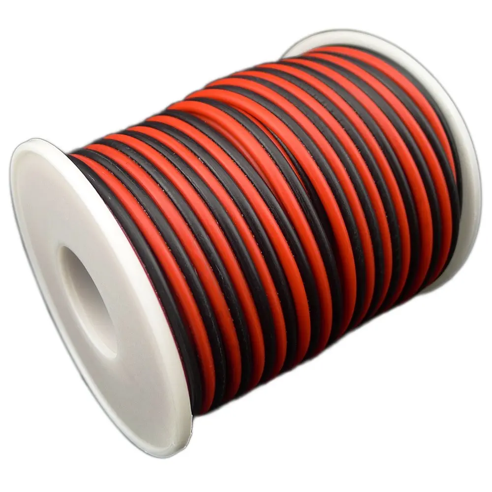 40FT 18 Gauge Single Color LED Strip Extension Cable 18AWG 2pin 2 Red Black Stand Wire Conductor for Ribbon Lamp jk623 | Лампы и